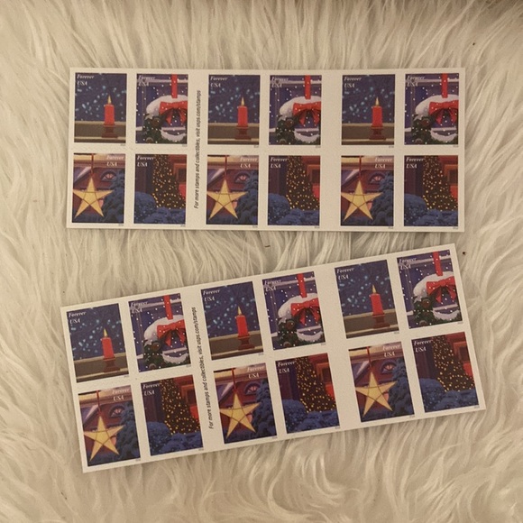 USPS Holiday Windows Forever stamps - 2 books for a total of 40 stamps 🎄♥️ - Picture 4 of 5